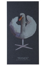 Akustikbild Art-Acoustic Svanen Mörkgrå Fibrotech